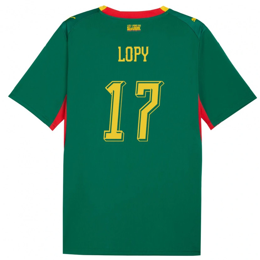 Danxen Män Senegal Dion Lopy #17 Grön Gul Röd Bortatröja Matchtröjor 26-28 Tröjor T-Tröja