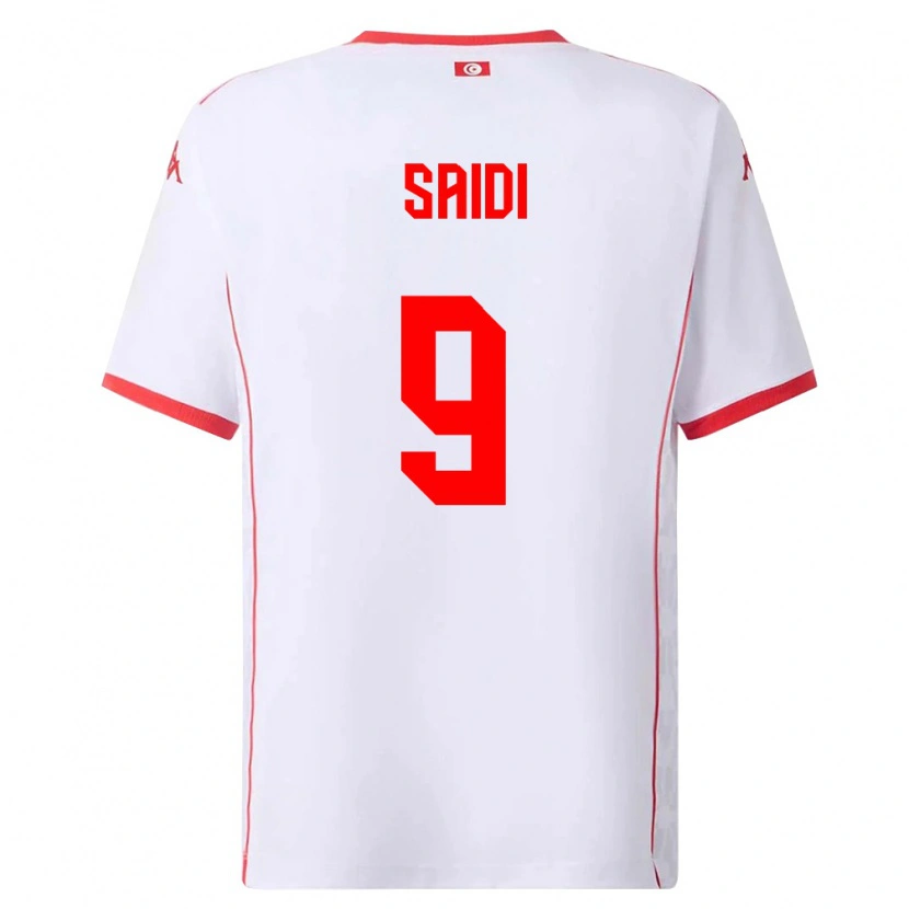 Danxen Män Tunisien Anisse Saidi #9 Vit Röd Bortatröja Matchtröjor 26-28 Tröjor T-Tröja