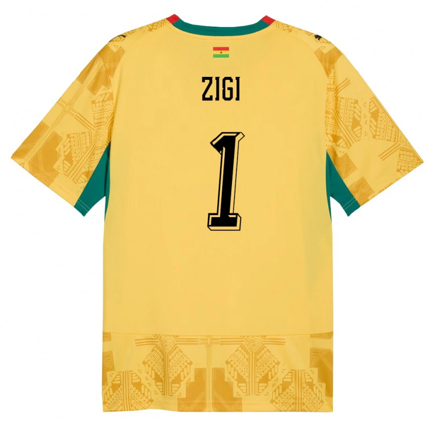 Danxen Män Ghana Lawrence Ati Zigi #1 Gul Röd Svart Bortatröja Matchtröjor 26-28 Tröjor T-Tröja