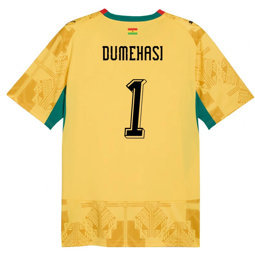 Danxen Män Ghana Fafali Dumehasi #1 Gul Röd Svart Bortatröja Matchtröjor 26-28 Tröjor T-Tröja