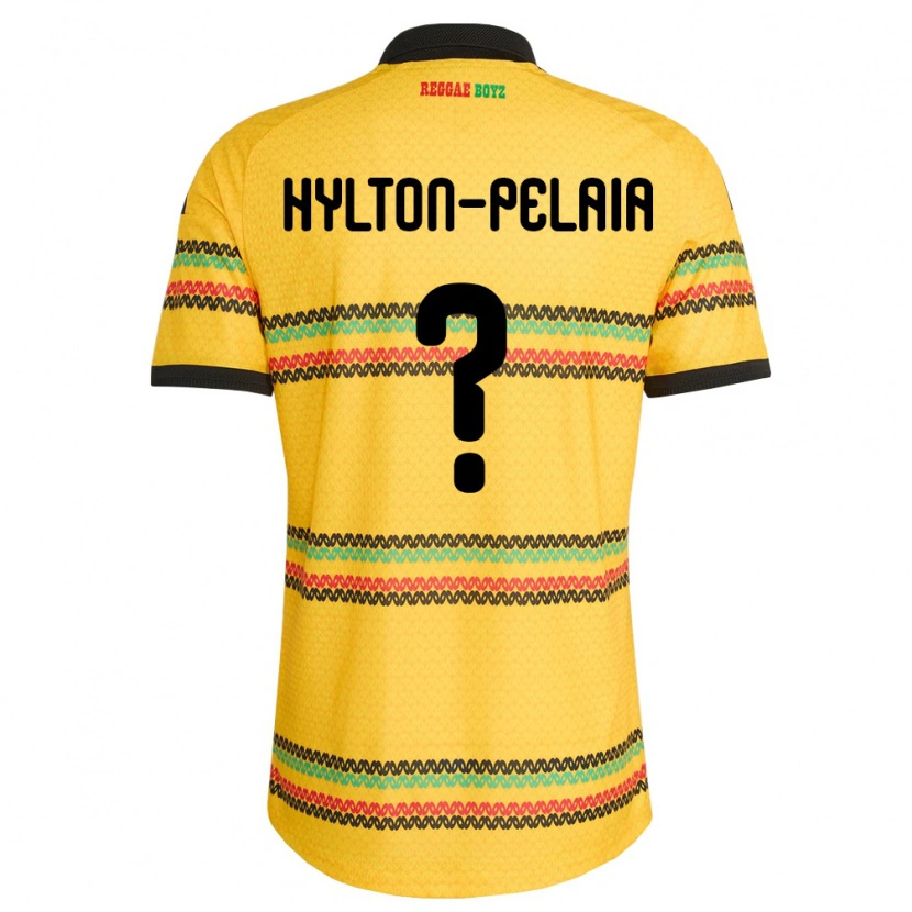 Danxen Kvinnor Jamaica Jayda Hylton-Pelaia #0 Gul Svart Grön Hemmatröja Matchtröjor 26-28 Tröjor T-Tröja