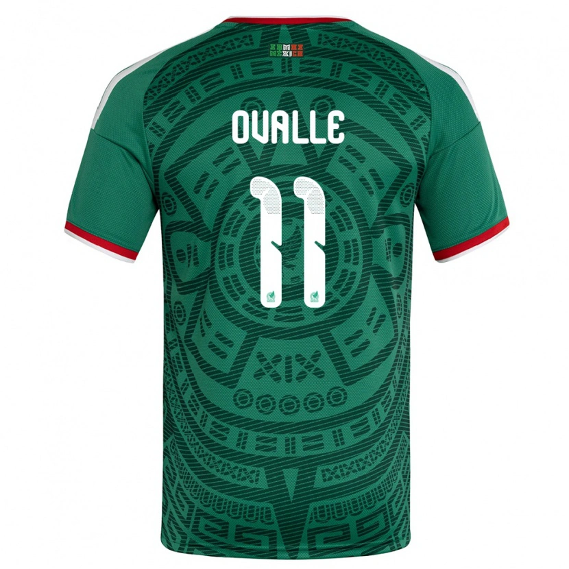 Danxen Kvinnor Mexiko Lizbeth Ovalle #11 Grön Vit Röd Hemmatröja Matchtröjor 26-28 Tröjor T-Tröja