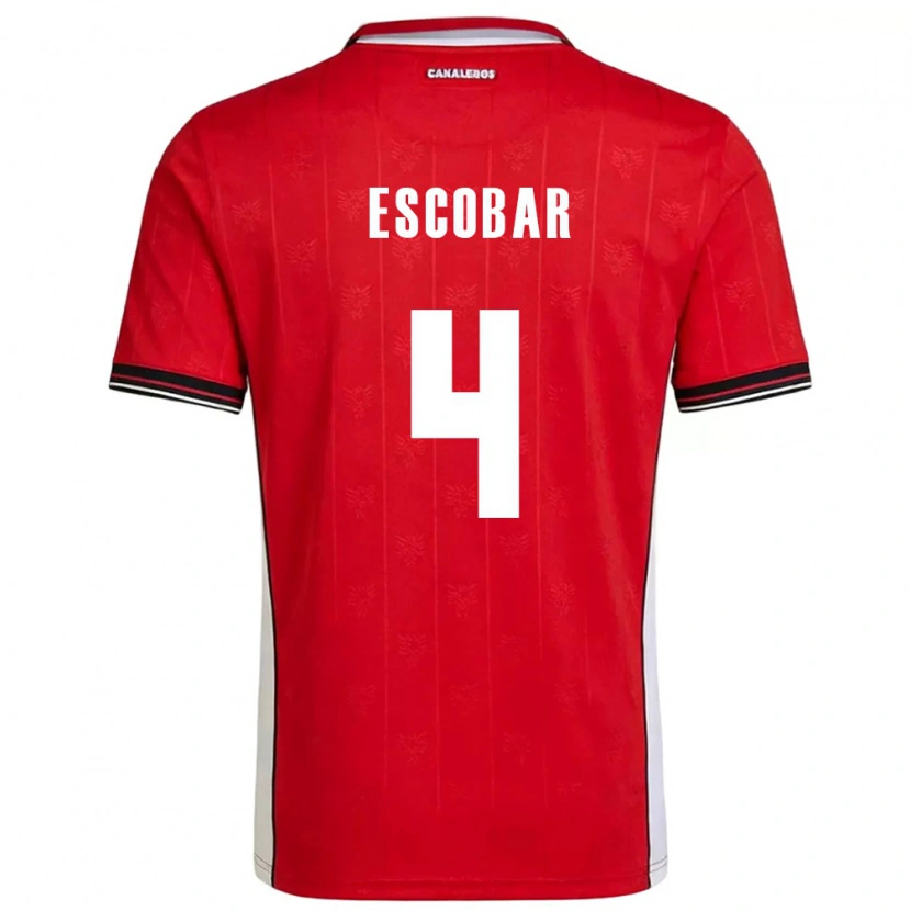 Danxen Kvinnor Panama Fidel Escobar #4 Röd Brun Vit Hemmatröja Matchtröjor 26-28 Tröjor T-Tröja