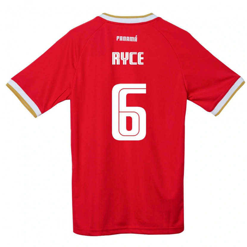 Danxen Kvinnor Panama Anel Ryce #6 Röd Brun Vit Hemmatröja Matchtröjor 26-28 Tröjor T-Tröja