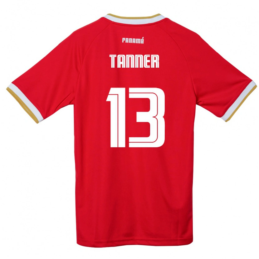 Danxen Kvinnor Panama Riley Tanner #13 Röd Brun Vit Hemmatröja Matchtröjor 26-28 Tröjor T-Tröja