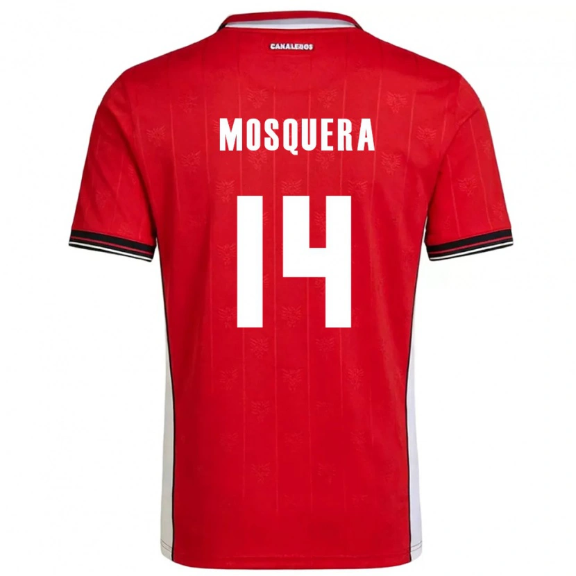 Danxen Kvinnor Panama Aaron Mosquera #14 Röd Brun Vit Hemmatröja Matchtröjor 26-28 Tröjor T-Tröja