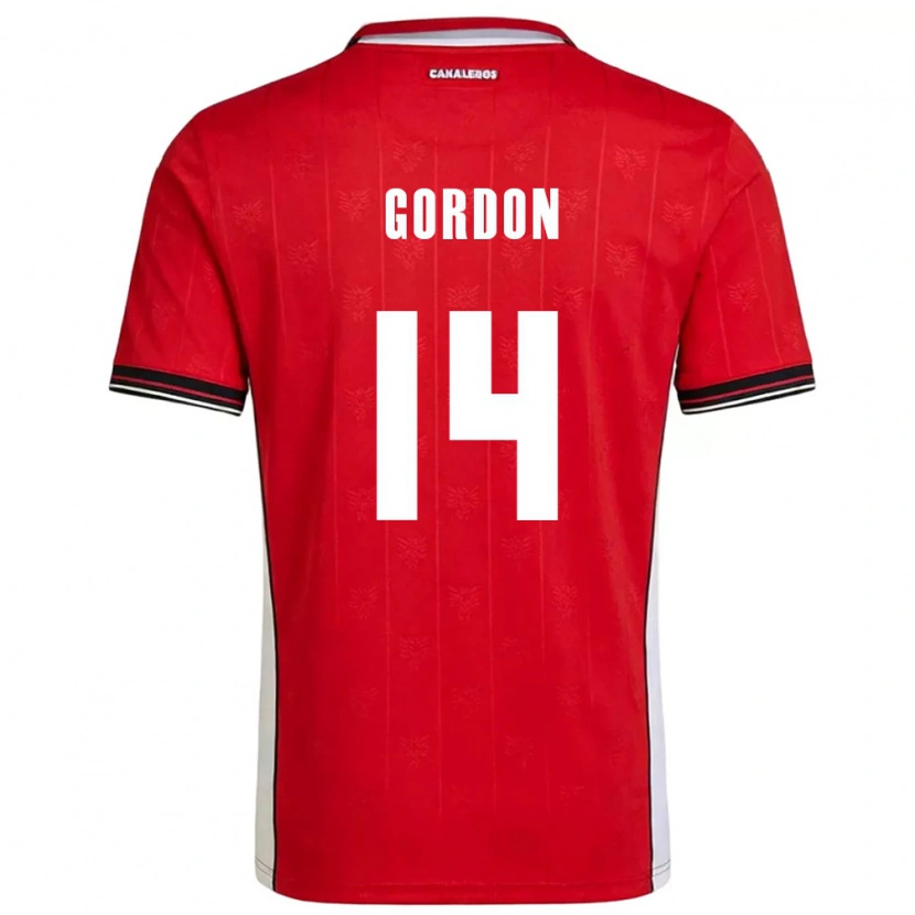 Danxen Kvinnor Panama Yassir Gordon #14 Röd Brun Vit Hemmatröja Matchtröjor 26-28 Tröjor T-Tröja