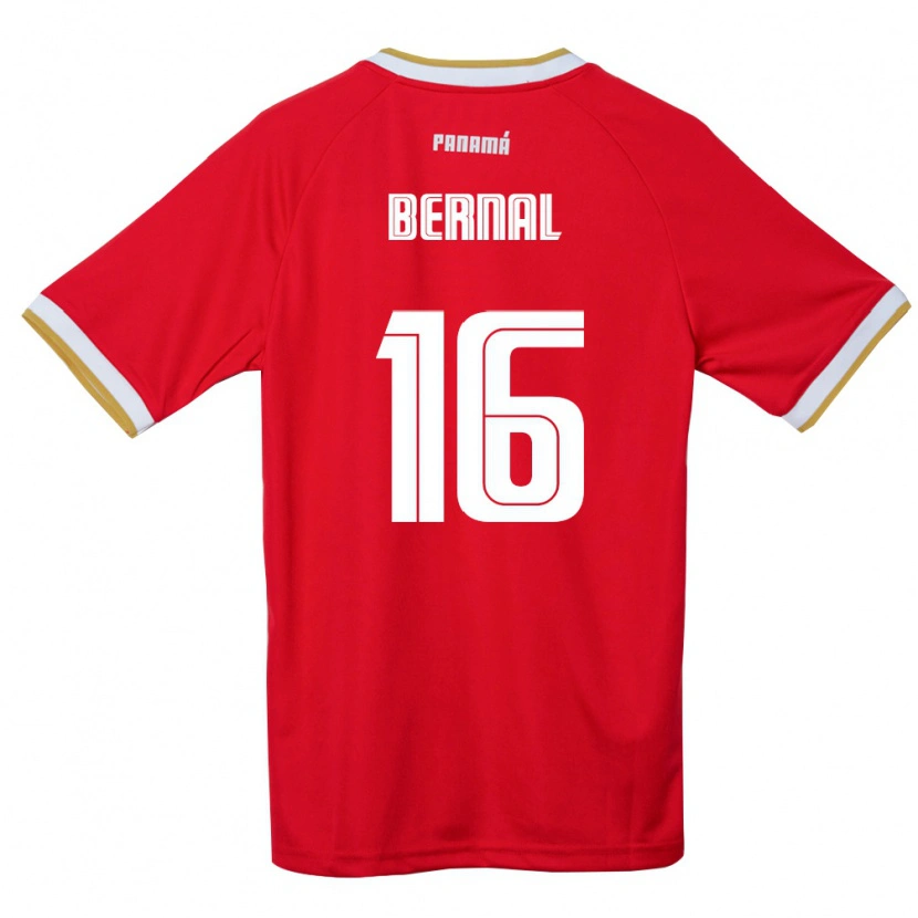 Danxen Kvinnor Panama José Bernal #16 Röd Brun Vit Hemmatröja Matchtröjor 26-28 Tröjor T-Tröja