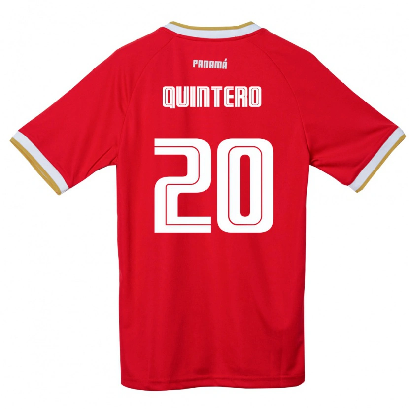 Danxen Kvinnor Panama Aldrith Quintero #20 Röd Brun Vit Hemmatröja Matchtröjor 26-28 Tröjor T-Tröja