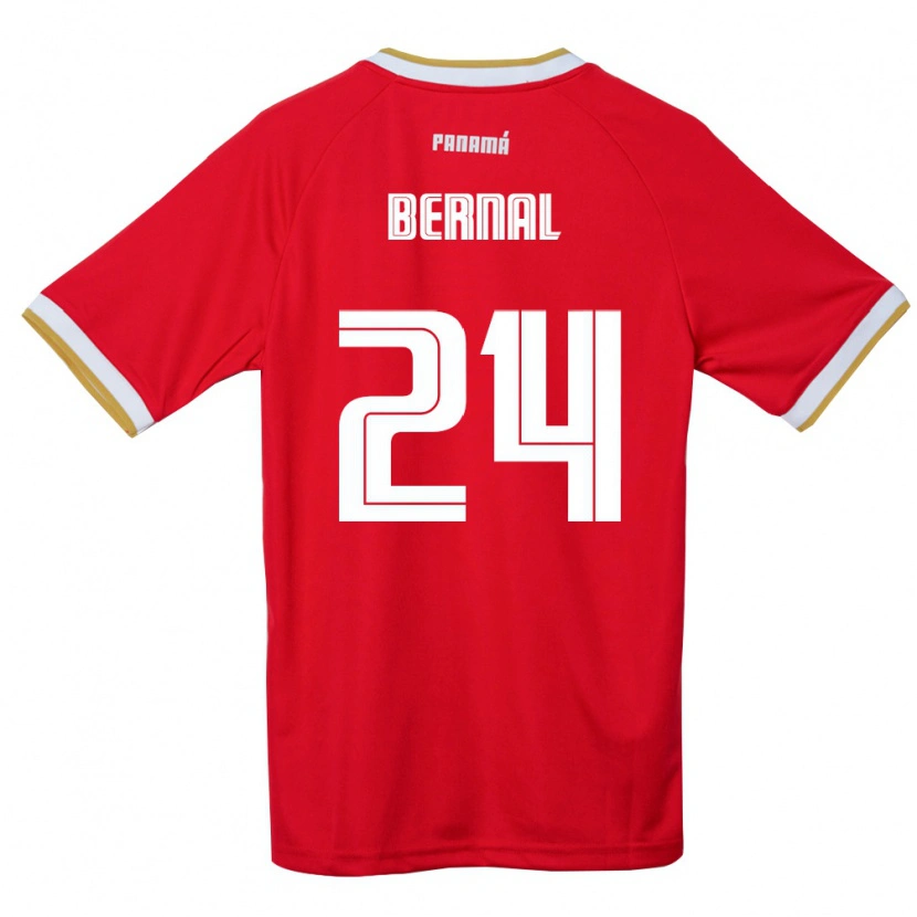 Danxen Kvinnor Panama Kevin Bernal #24 Röd Brun Vit Hemmatröja Matchtröjor 26-28 Tröjor T-Tröja