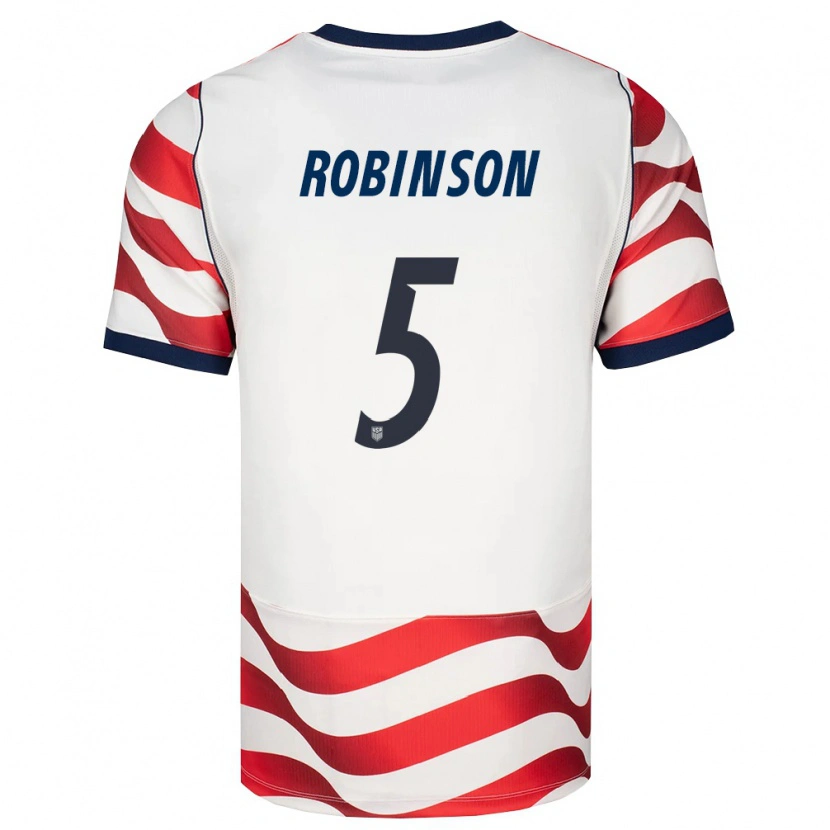 Danxen Kvinnor Usa Antonee Robinson #5 Röd Vit Svart Hemmatröja Matchtröjor 26-28 Tröjor T-Tröja