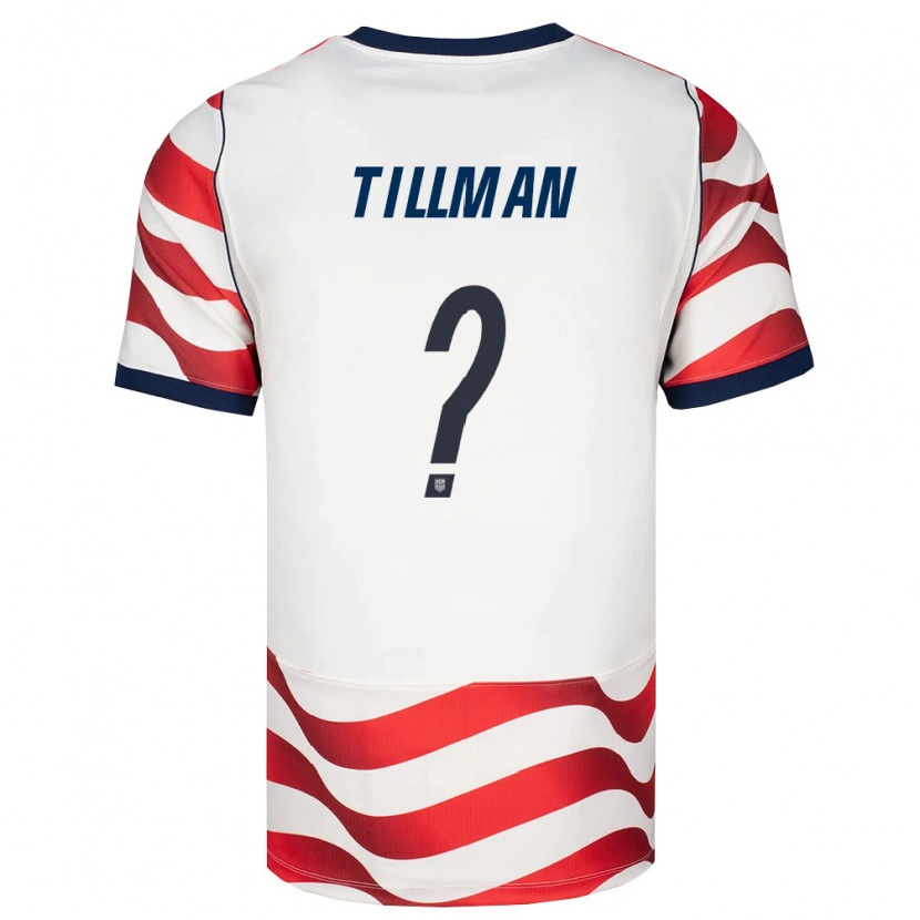 Danxen Kvinnor Usa Malik Tillman #0 Röd Vit Svart Hemmatröja Matchtröjor 26-28 Tröjor T-Tröja