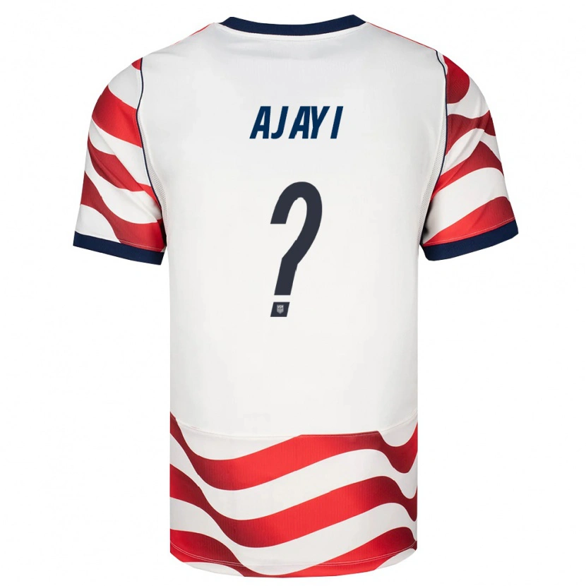 Danxen Kvinnor Usa Olumuyiwa Ajayi #0 Röd Vit Svart Hemmatröja Matchtröjor 26-28 Tröjor T-Tröja