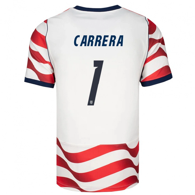 Danxen Kvinnor Usa Antonio Carrera #1 Röd Vit Svart Hemmatröja Matchtröjor 26-28 Tröjor T-Tröja