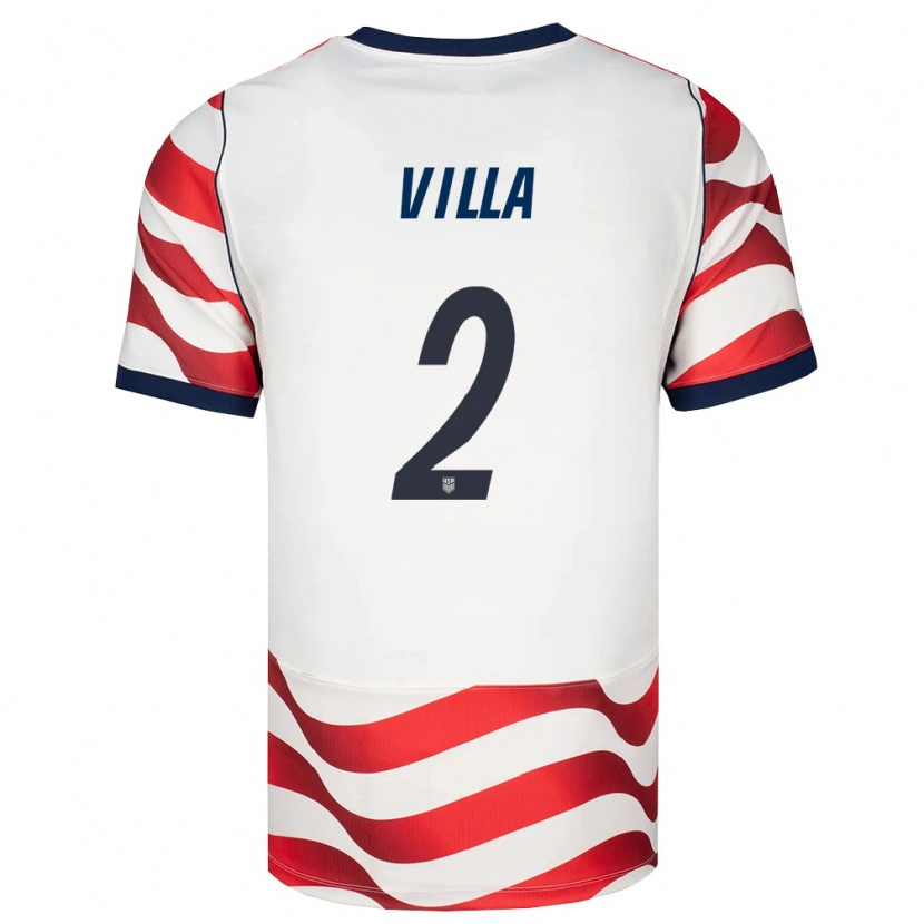 Danxen Kvinnor Usa Gio Villa #2 Röd Vit Svart Hemmatröja Matchtröjor 26-28 Tröjor T-Tröja