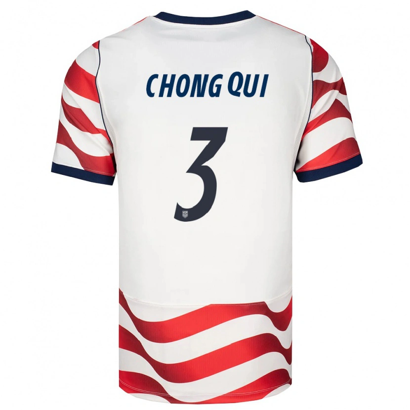 Danxen Kvinnor Usa Dominik Chong Qui #3 Röd Vit Svart Hemmatröja Matchtröjor 26-28 Tröjor T-Tröja
