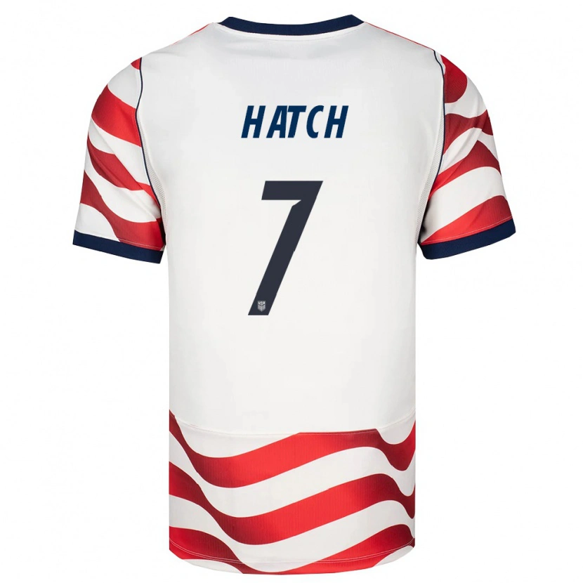 Danxen Kvinnor Usa Ashley Hatch #7 Röd Vit Svart Hemmatröja Matchtröjor 26-28 Tröjor T-Tröja