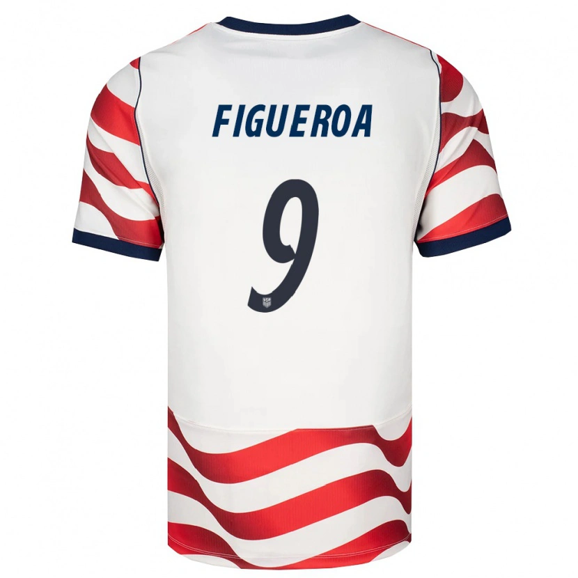 Danxen Kvinnor Usa Keyrol Figueroa #9 Röd Vit Svart Hemmatröja Matchtröjor 26-28 Tröjor T-Tröja