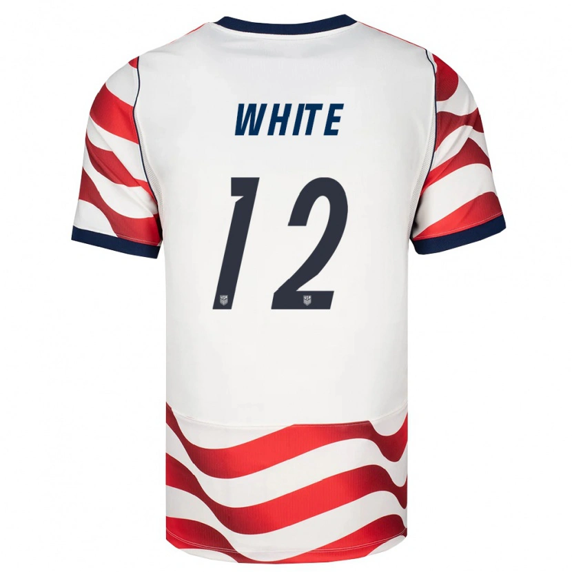 Danxen Kvinnor Usa Matthew White #12 Röd Vit Svart Hemmatröja Matchtröjor 26-28 Tröjor T-Tröja