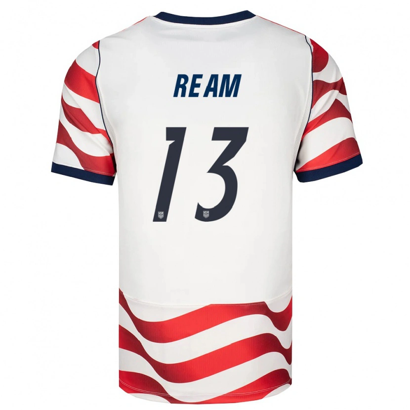 Danxen Kvinnor Usa Tim Ream #13 Röd Vit Svart Hemmatröja Matchtröjor 26-28 Tröjor T-Tröja