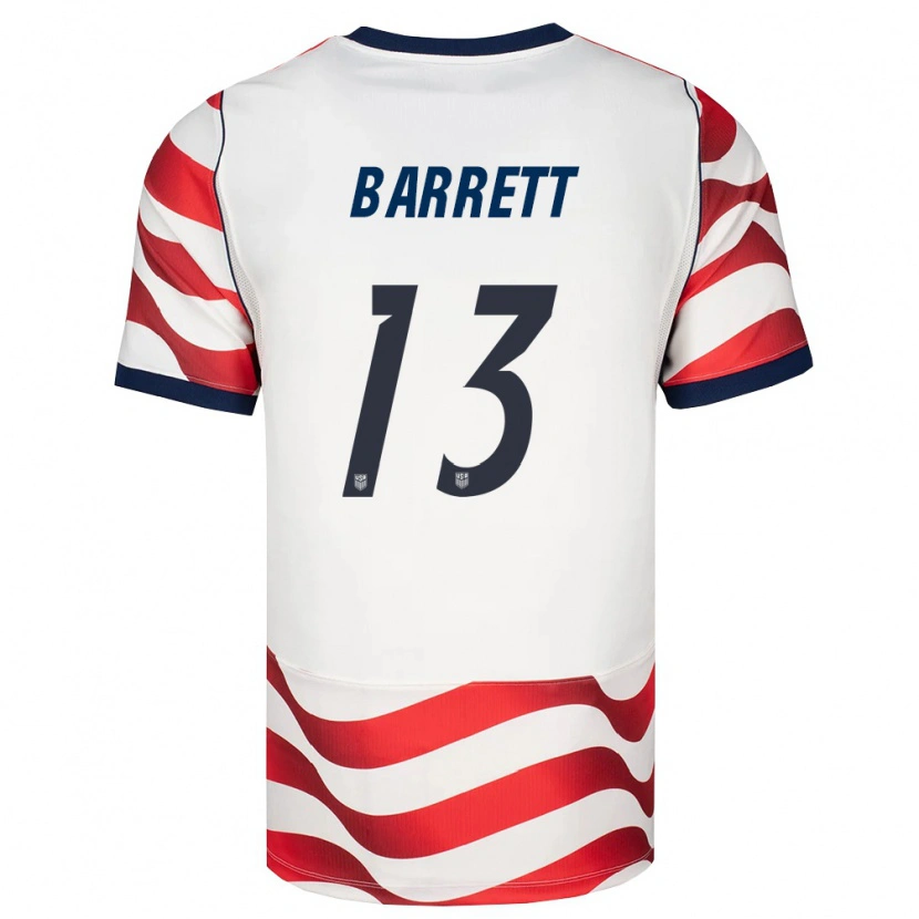 Danxen Kvinnor Usa Daniel Barrett #13 Röd Vit Svart Hemmatröja Matchtröjor 26-28 Tröjor T-Tröja