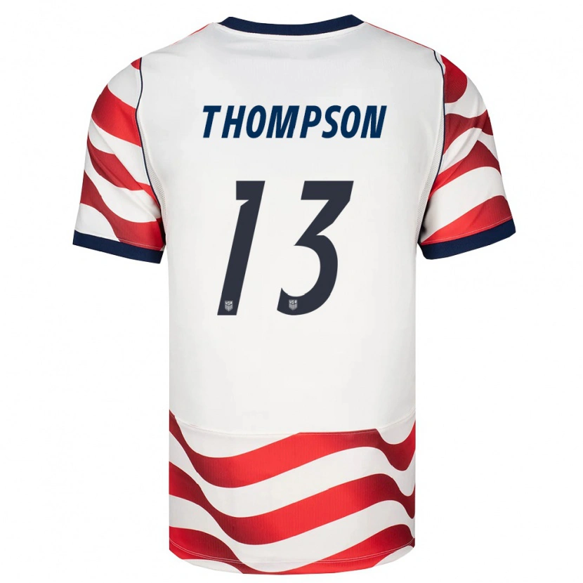 Danxen Kvinnor Usa Alyssa Thompson #13 Röd Vit Svart Hemmatröja Matchtröjor 26-28 Tröjor T-Tröja