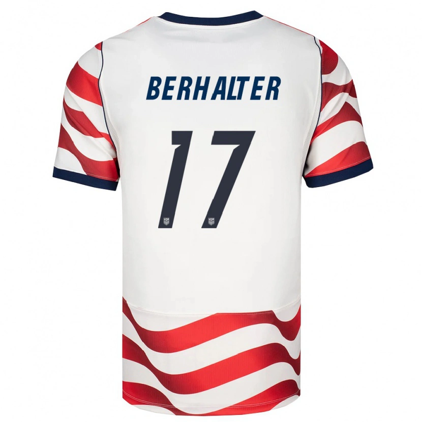 Danxen Kvinnor Usa Sebastian Berhalter #17 Röd Vit Svart Hemmatröja Matchtröjor 26-28 Tröjor T-Tröja