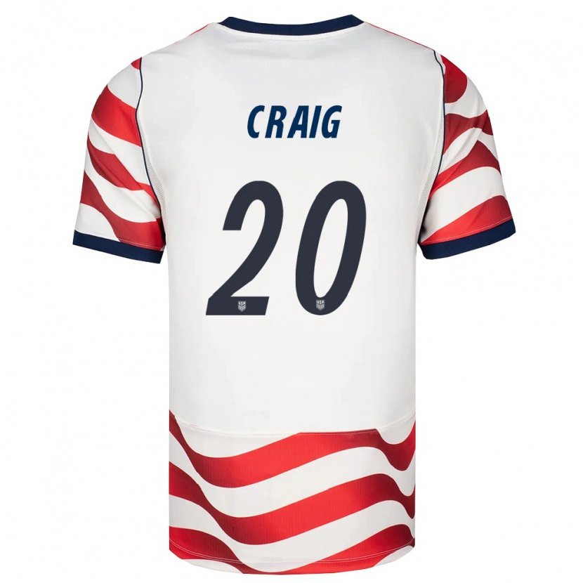 Danxen Kvinnor Usa Brandan Craig #20 Röd Vit Svart Hemmatröja Matchtröjor 26-28 Tröjor T-Tröja