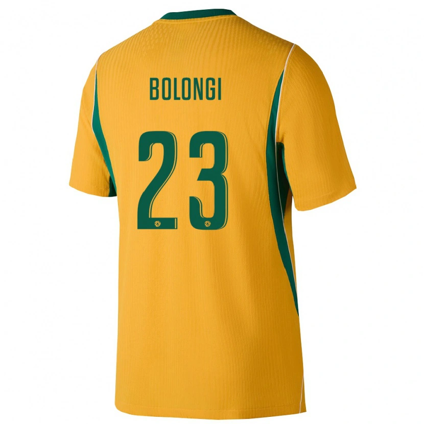 Danxen Kvinnor Australien David Bolongi #23 Gul Grön Hemmatröja Matchtröjor 26-28 Tröjor T-Tröja