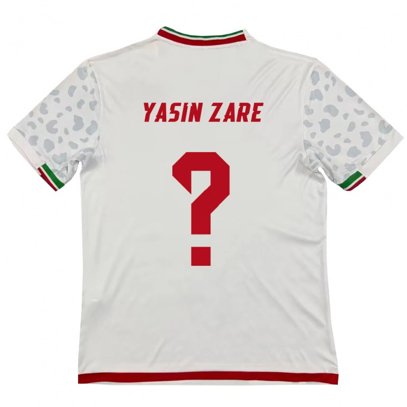 Danxen Kvinnor Iran Yasin Zare #0 Vit Röd Hemmatröja Matchtröjor 26-28 Tröjor T-Tröja