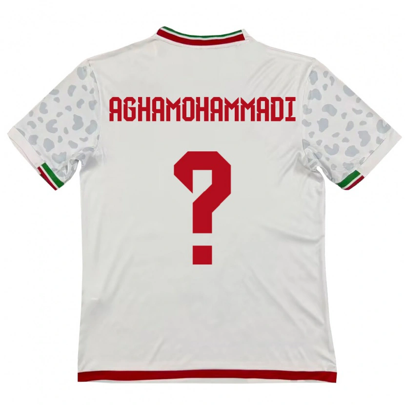 Danxen Kvinnor Iran Mehrdad Aghamohammadi #0 Vit Röd Hemmatröja Matchtröjor 26-28 Tröjor T-Tröja