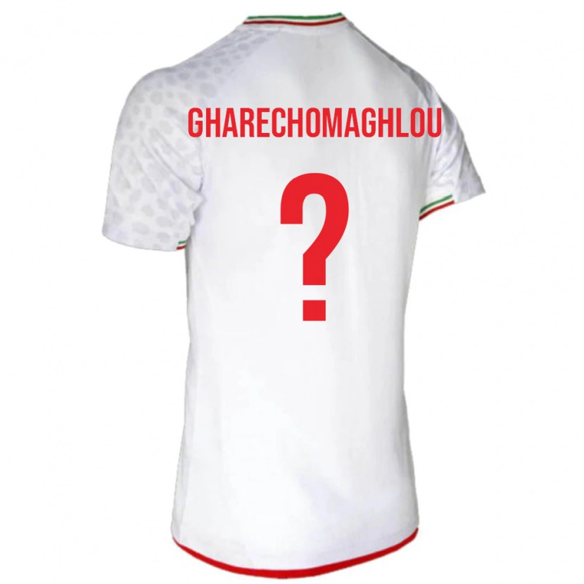 Danxen Kvinnor Iran Omid Gharechomaghlou #0 Vit Röd Hemmatröja Matchtröjor 26-28 Tröjor T-Tröja