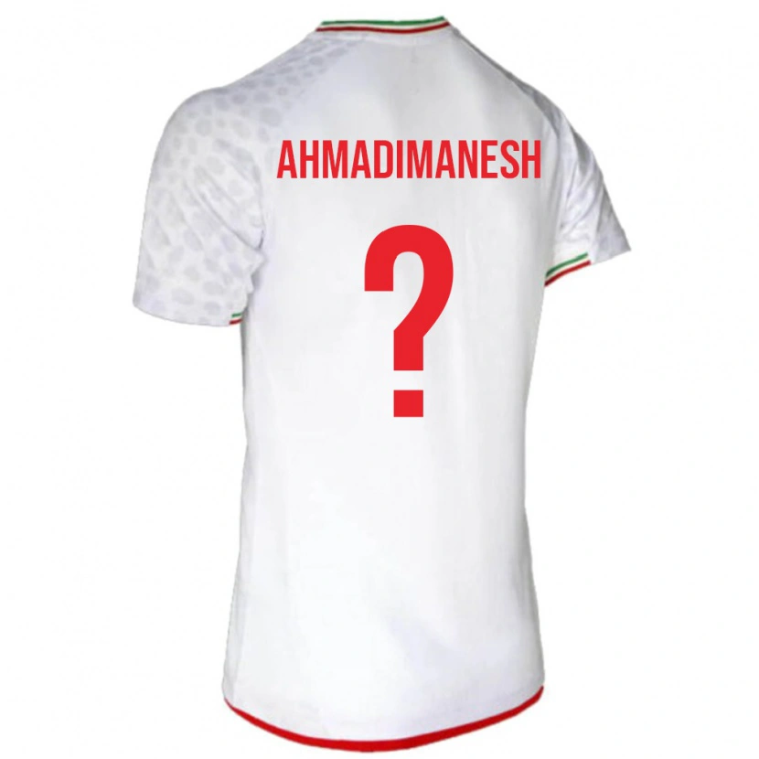 Danxen Kvinnor Iran Iliya Ahmadimanesh #0 Vit Röd Hemmatröja Matchtröjor 26-28 Tröjor T-Tröja