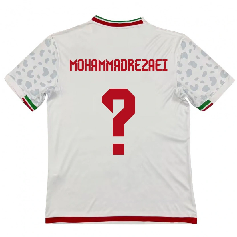 Danxen Kvinnor Iran Hossein Mohammadrezaei #0 Vit Röd Hemmatröja Matchtröjor 26-28 Tröjor T-Tröja