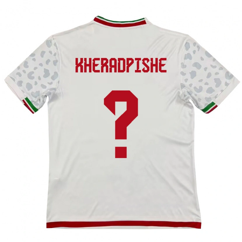 Danxen Kvinnor Iran Ehsan Kheradpishe #0 Vit Röd Hemmatröja Matchtröjor 26-28 Tröjor T-Tröja