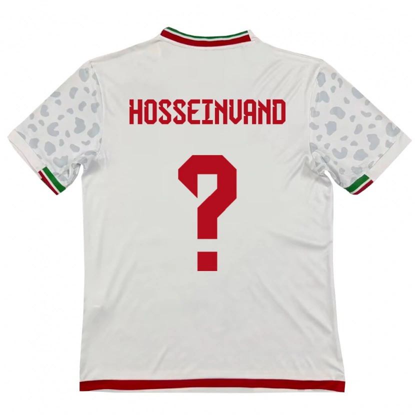 Danxen Kvinnor Iran Abolfazl Hosseinvand #0 Vit Röd Hemmatröja Matchtröjor 26-28 Tröjor T-Tröja