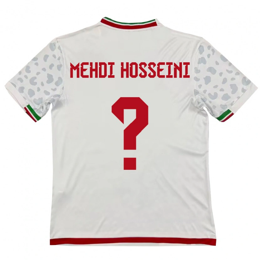 Danxen Kvinnor Iran Seyed Mehdi Hosseini #0 Vit Röd Hemmatröja Matchtröjor 26-28 Tröjor T-Tröja