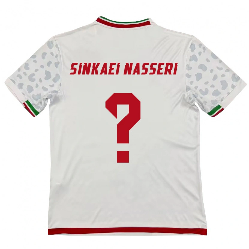 Danxen Kvinnor Iran Amirreza Sinkaei Nasseri #0 Vit Röd Hemmatröja Matchtröjor 26-28 Tröjor T-Tröja