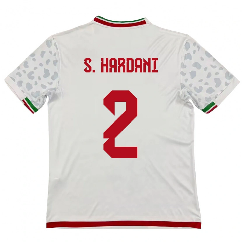 Danxen Kvinnor Iran Saleh Hardani #2 Vit Röd Hemmatröja Matchtröjor 26-28 Tröjor T-Tröja