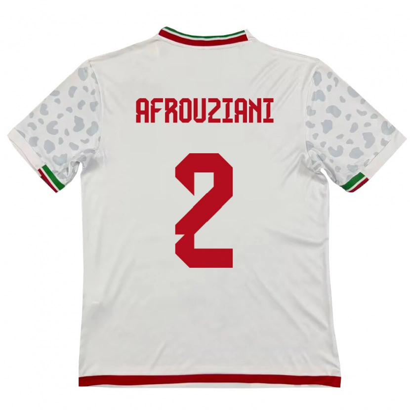 Danxen Kvinnor Iran Amirmahan Afrouziani #2 Vit Röd Hemmatröja Matchtröjor 26-28 Tröjor T-Tröja