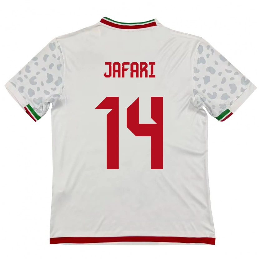 Danxen Kvinnor Iran Farhan Jafari #14 Vit Röd Hemmatröja Matchtröjor 26-28 Tröjor T-Tröja