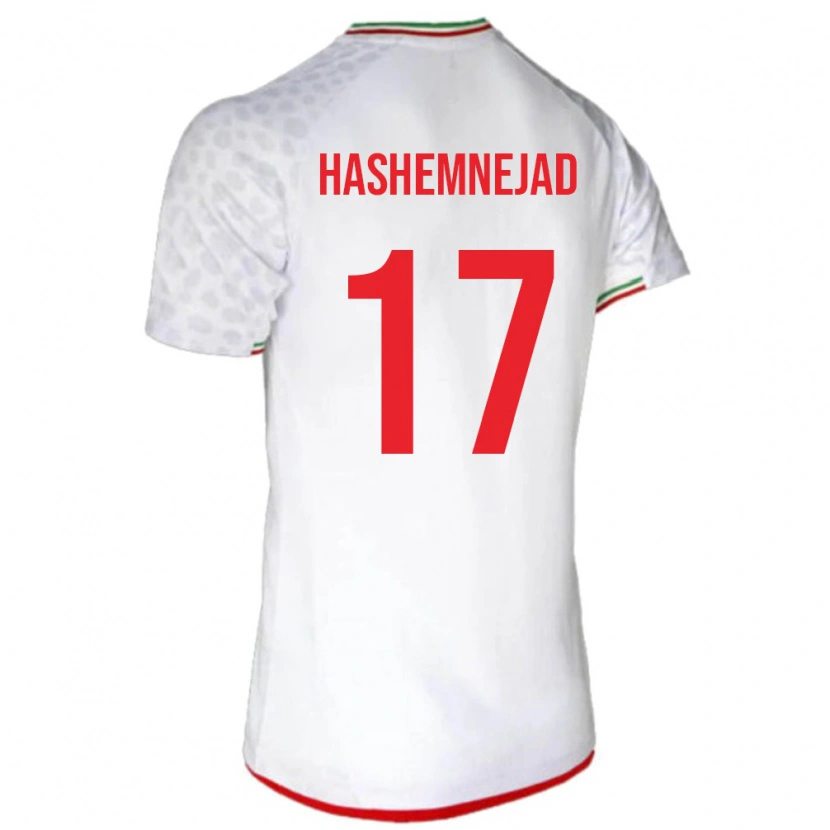 Danxen Kvinnor Iran Mehdi Hashemnejad #17 Vit Röd Hemmatröja Matchtröjor 26-28 Tröjor T-Tröja