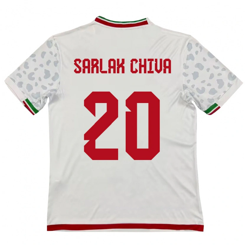 Danxen Kvinnor Iran Milad Sarlak Chiva #20 Vit Röd Hemmatröja Matchtröjor 26-28 Tröjor T-Tröja