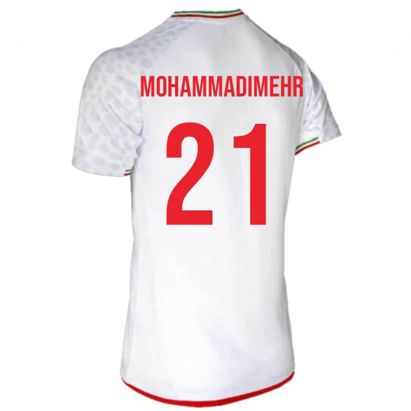 Danxen Kvinnor Iran Amirtaha Mohammadimehr #21 Vit Röd Hemmatröja Matchtröjor 26-28 Tröjor T-Tröja