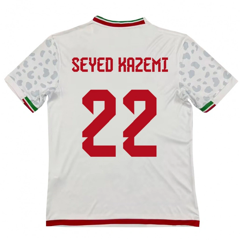Danxen Kvinnor Iran Arefeh Seyed Kazemi #22 Vit Röd Hemmatröja Matchtröjor 26-28 Tröjor T-Tröja