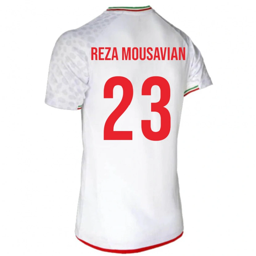 Danxen Kvinnor Iran Seyed Reza Mousavian #23 Vit Röd Hemmatröja Matchtröjor 26-28 Tröjor T-Tröja
