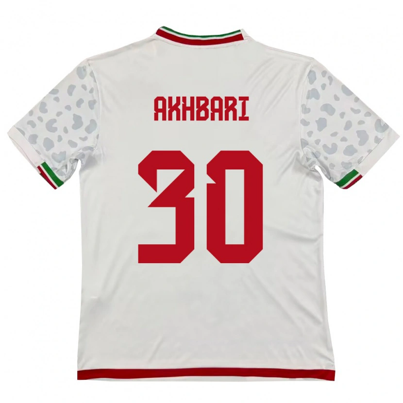 Danxen Kvinnor Iran Mohammadreza Akhbari #30 Vit Röd Hemmatröja Matchtröjor 26-28 Tröjor T-Tröja