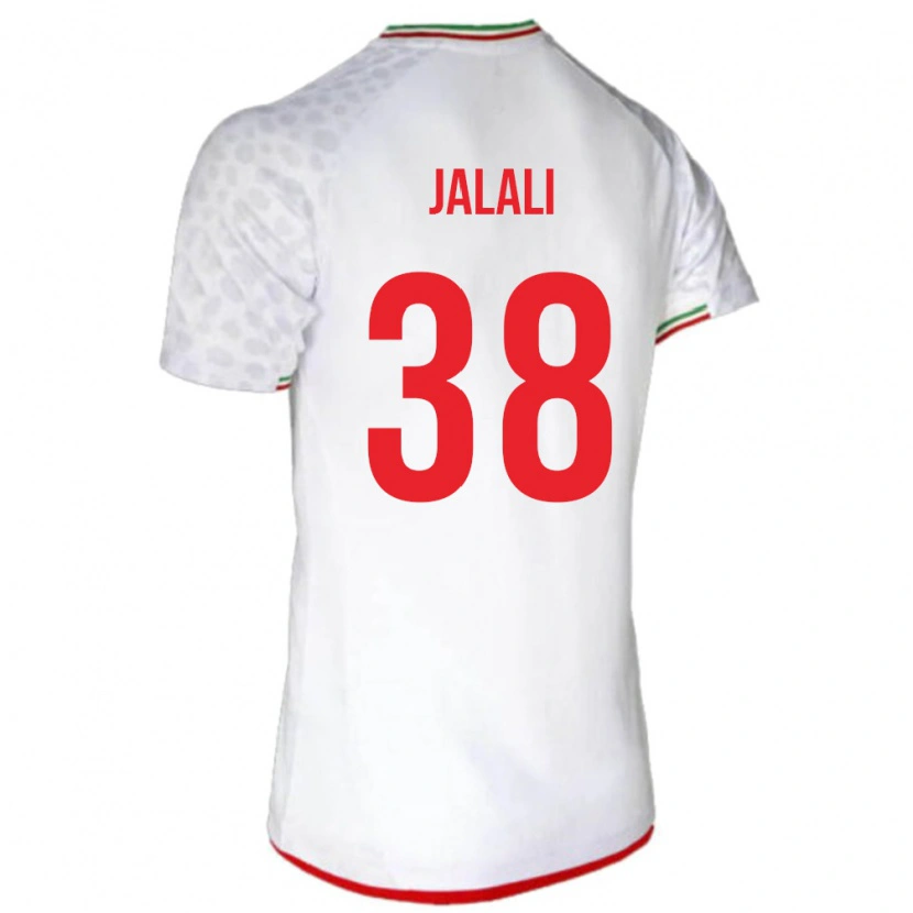 Danxen Kvinnor Iran Abolfazl Jalali #38 Vit Röd Hemmatröja Matchtröjor 26-28 Tröjor T-Tröja