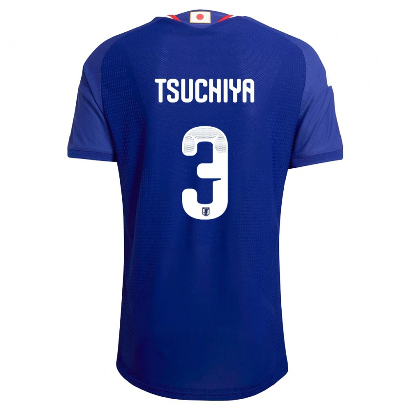 Danxen Kvinnor Japan Kaito Tsuchiya #3 Blå Vit Röd Hemmatröja Matchtröjor 26-28 Tröjor T-Tröja