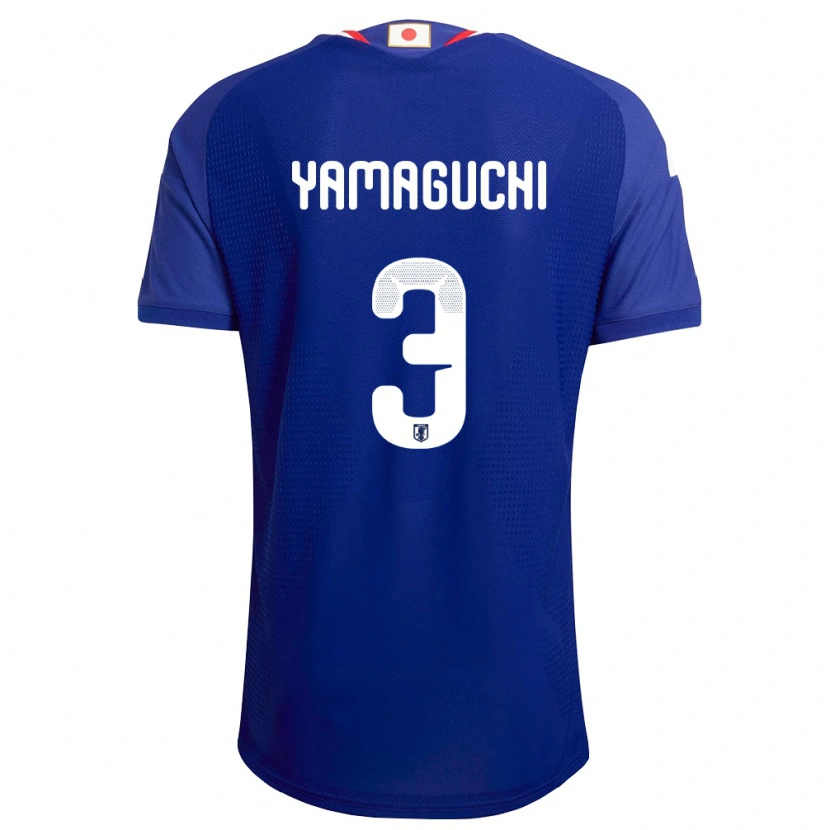 Danxen Kvinnor Japan Gota Yamaguchi #3 Blå Vit Röd Hemmatröja Matchtröjor 26-28 Tröjor T-Tröja